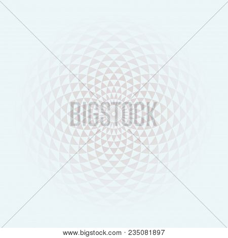 Color Gradient Background. Circular Fractal Geometric Design Template. Digital Flower. Template For 