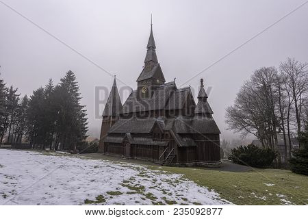 The Gustav Adolf Stabkirche In Harz National Park