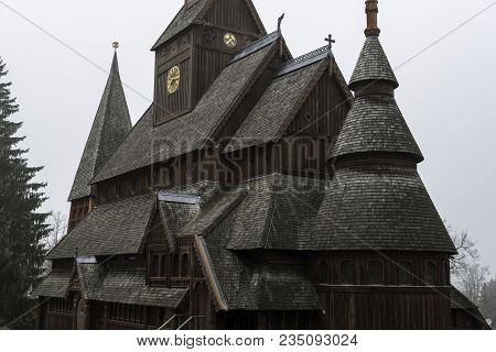 The Gustav Adolf Stabkirche In Harz National Park