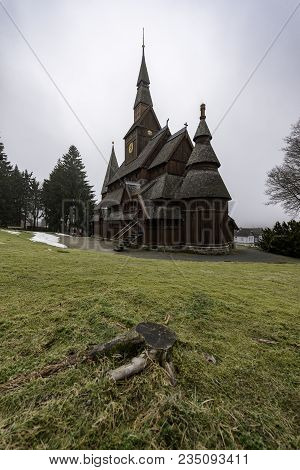 The Gustav Adolf Stabkirche In Harz National Park