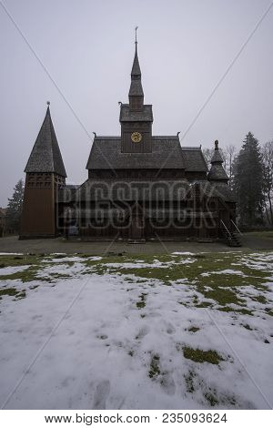The Gustav Adolf Stabkirche In Harz National Park