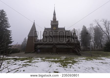 The Gustav Adolf Stabkirche In Harz National Park