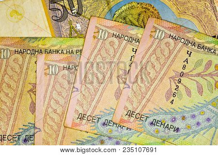 Close-up Macedonia Currency, Macedonian Denar Bank Note