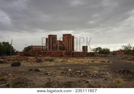 Medieval Kagheni Fortress In Dashtadem City, Armenia