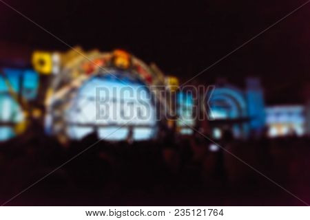 Light Projection Festival Theme Creative Abstract Blur Background With Bokeh Effect