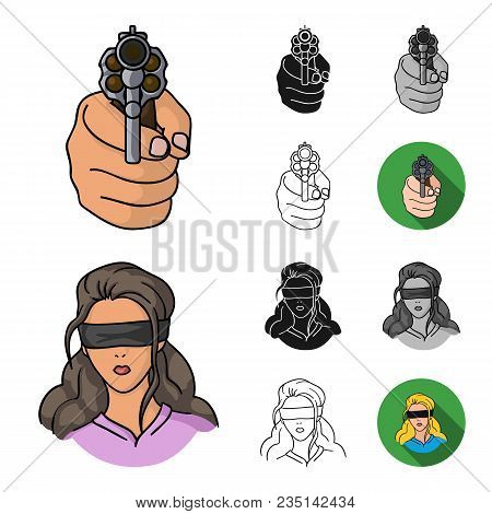 Crime And Punishment Cartoon, Black, Flat, Monochrome, Outline Icons In Set Collection For Design.cr