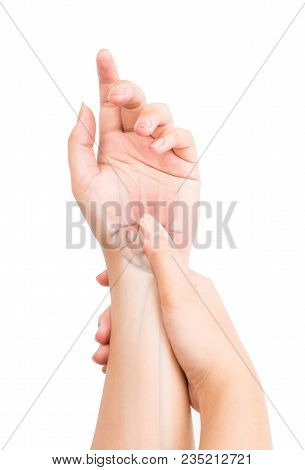 Wrist Bones Injury White Background Wrist Pain