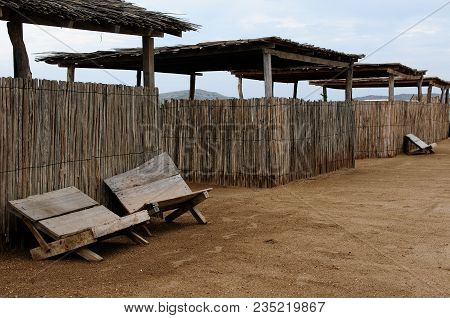 Colombia, Wild Coastal Desert Of Penisula La Guajira Near  The Cabo De La Vela Resort.