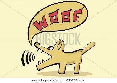 The Vicious Barking Dog With Animation Style