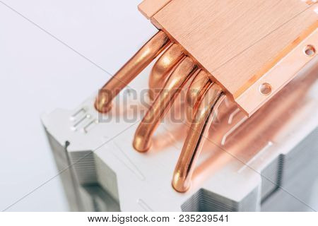 Concept Of Air Cooling Of The Central Processor Of A Computer Aluminum Radiator With Copper Heat Pip