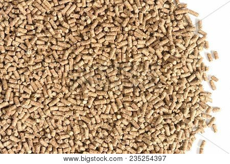 Close Up Of Granulated Animal Food Texture