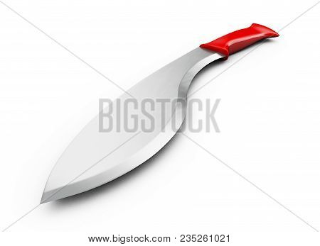 3d Rendering Of Machete, Isolated On White Background.
