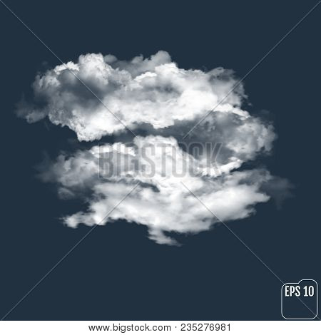 Wonderful Realistic Thunderclouds On The Background Of The Night