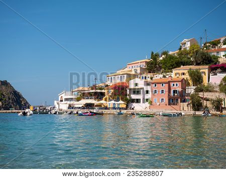 Assos Village In Kefalonia Island, Greece