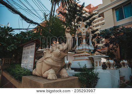 Pattaya, Thailand - February 6 2016: Culture, Features And Life Of Thailand