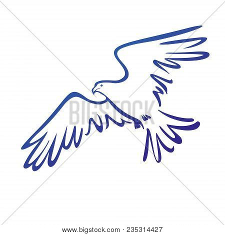 Eagle Icon Illustration Isolated Vector Sign Symbol