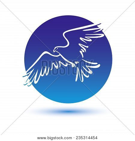 Eagle Icon Illustration Isolated Vector Sign Symbol