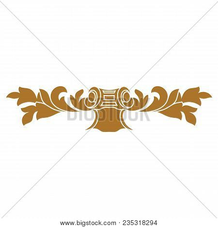 Golden vintage ornament, baroque ornament, scroll ornament, engraving ornament, border ornament, floral ornament, retro pattern, antique pattern, style acanthus pattern, foliage pattern, swirl pattern decorative pattern, filigree pattern. vector