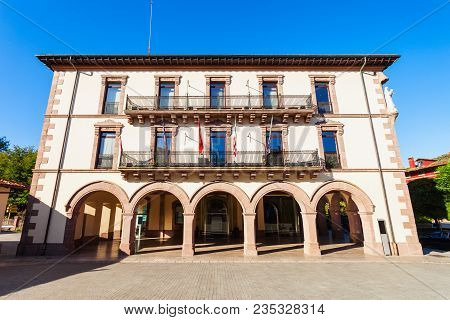 Old Town Hall In Comillas, Cantabria Region Of Spain
