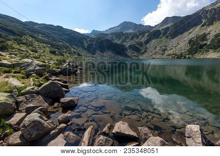 Amazing Landscape With Fish Banderitsa Lake, Pirin Mountain, Bulgaria