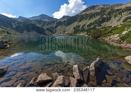 Amazing Landscape With Fish Banderitsa Lake, Pirin Mountain, Bulgaria