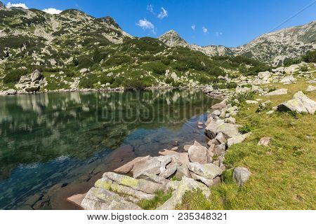 Amazing Landscape With Fish Banderitsa Lake, Pirin Mountain, Bulgaria