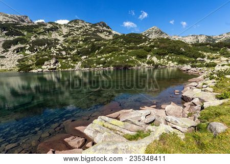 Amazing Landscape With Fish Banderitsa Lake, Pirin Mountain, Bulgaria