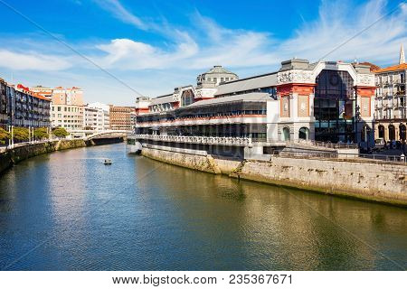 Ribera Market Or Mercado De La Ribera Is A Food Market Located In Bilbao, Capital Of The Basque Prov