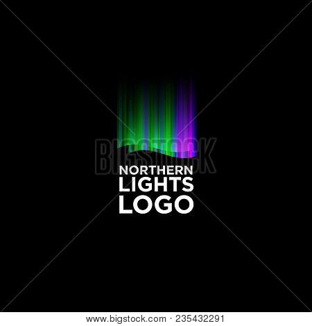 Northern Lights Logo. Beautiful Logo Similar To The Wave Of Light
