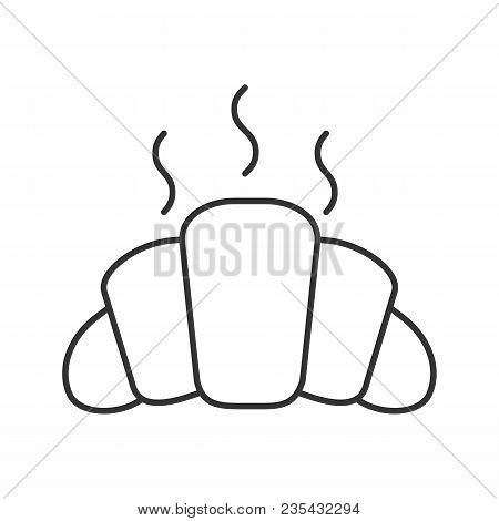 Fresh Croissant Linear Icon Thin Line Illustration Crescent Roll French Breakfast Contour Symbol Vector Isolated Outline Drawing Fresh Croissant Linear Icon Thin Line Illustration Crescent Roll French Breakfast Contour Symbol Vector Isolated Outline Drawing