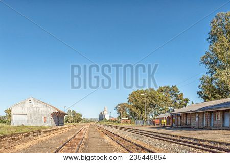Tweespruit, South Africa - March 12, 2018: The Railway Station In Tweespruit, A Small Town In The Fr