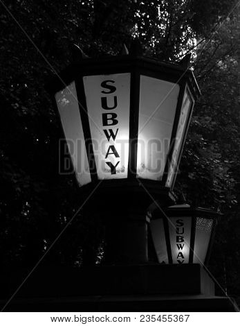 Central Park Subway Station In New York City