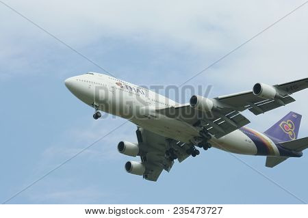 Hs-tgo Boeing 747-400 Of Thaiairway.
