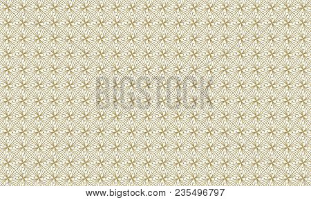 Golden Geometric Pattern, Part 17. Seamless Golden Pattern With Lines ...