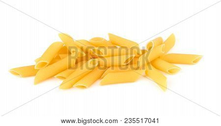 Penne Pasta Isolated On A White Background