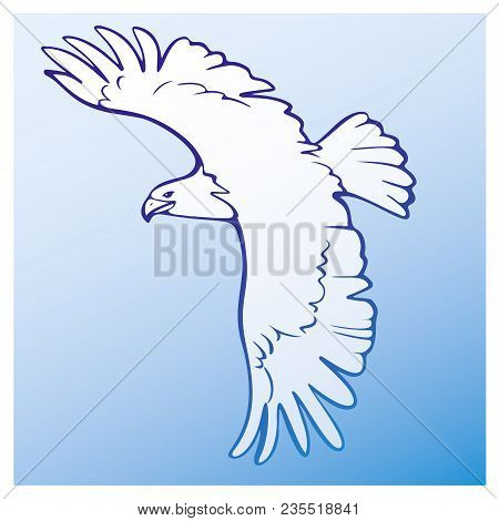 Eagle Icon Illustration Isolated Vector Sign Symbol