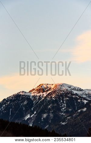 Mountains In Bad Mitterndorf, Styria, Austria. Travel Destination