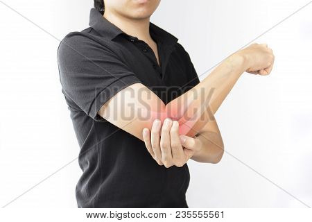 Elbow Bones Injury White Background Elbow Pain
