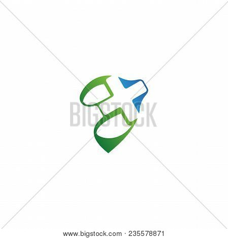 Best Creative Design Doctor Trip With Color Green And Blue. Navigation Vector Icon. Vector Illustrat