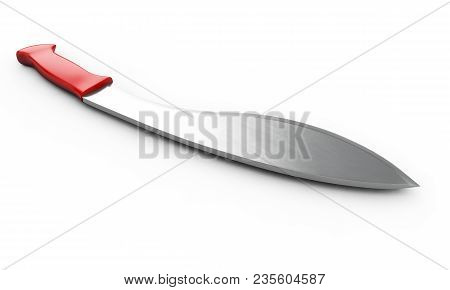 3d Rendering Of Machete, Isolated On White Background.