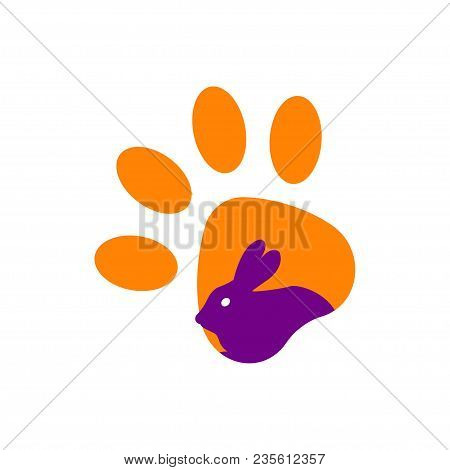 Rabbit Icon Isolated On White Background. Vector