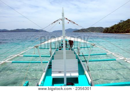 El Nido のパラワン フィリピンのバンカ ボート