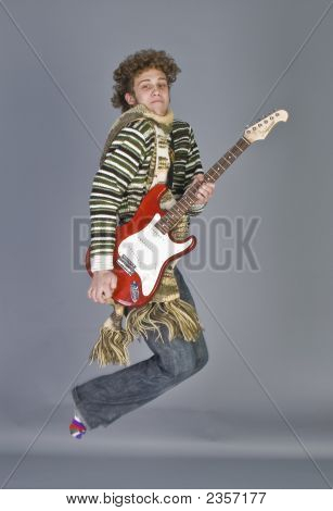 Betiful unge mand med Guitar