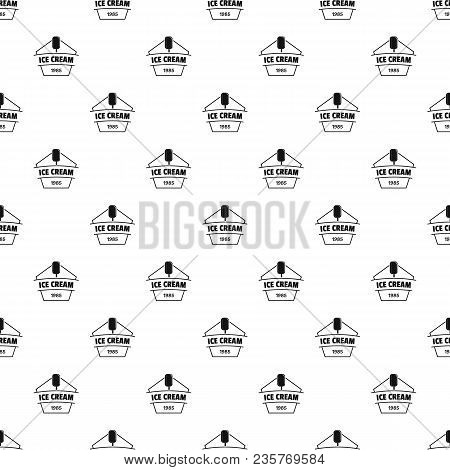 Ice Cream Pattern Vector Seamless Repeat For Any Web Design