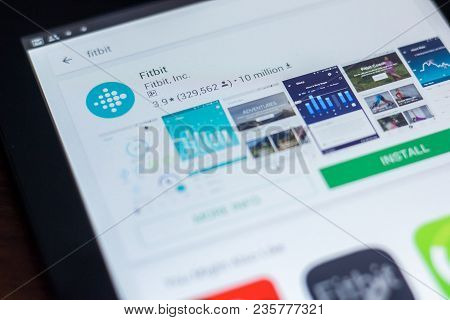 Ryazan, Russia - March 21, 2018 - Fitbit Icon In The List Of Mobile Apps