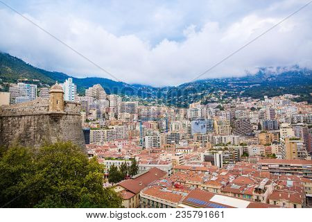 Monte Carlo City View, Monte Carlo Cityscape, Panorama, Monaco.