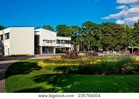 Jurmala, Latvia - July, 2017: Culture Centre Building In Jurmala City Center, Latvia