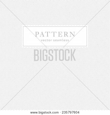 Simple Chevron Seamless Pattern. Light Collection. Zigzag Textured Background Design. Template For P