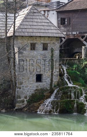 Houses Of Rastoke In Sljunj In Croatia