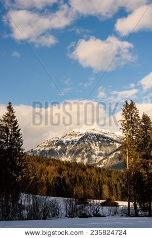 Mountains In Styria Bad Mitterndorf Alps Sunset